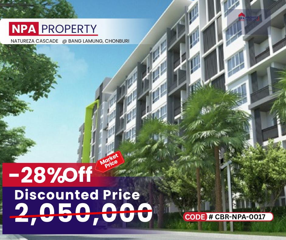 NPA ขาย Natureza Cascade ยกระดับการอยู่อาศัยในแบบรีสอร์ทใจกลางพัทยาเหนือ กับคอนโดมิเนียม Low-rise 8 ชั้น ใกล้สุขุมวิท & หาดนาเกลือ 