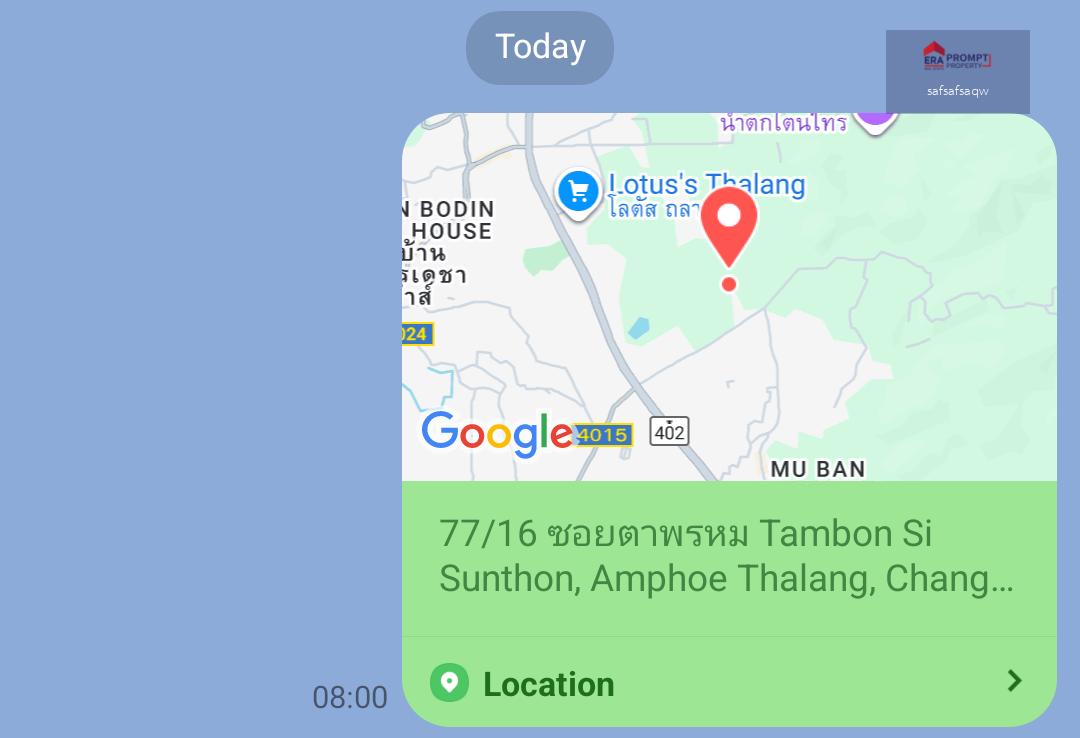 Beautiful land plot 950 sqm in srisoontorn thalang