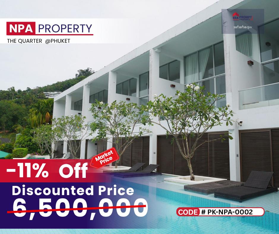 NPA Condo for Sale  The Quarter Phuket ทำเล Premium โซน Surin – Bang Tao